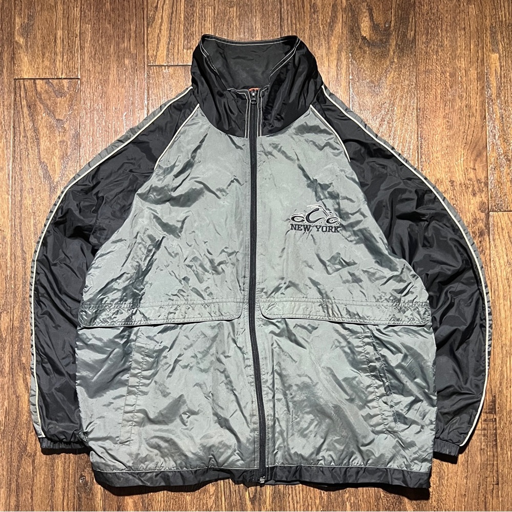 Y2K orange county choppers windbreaker jacket
